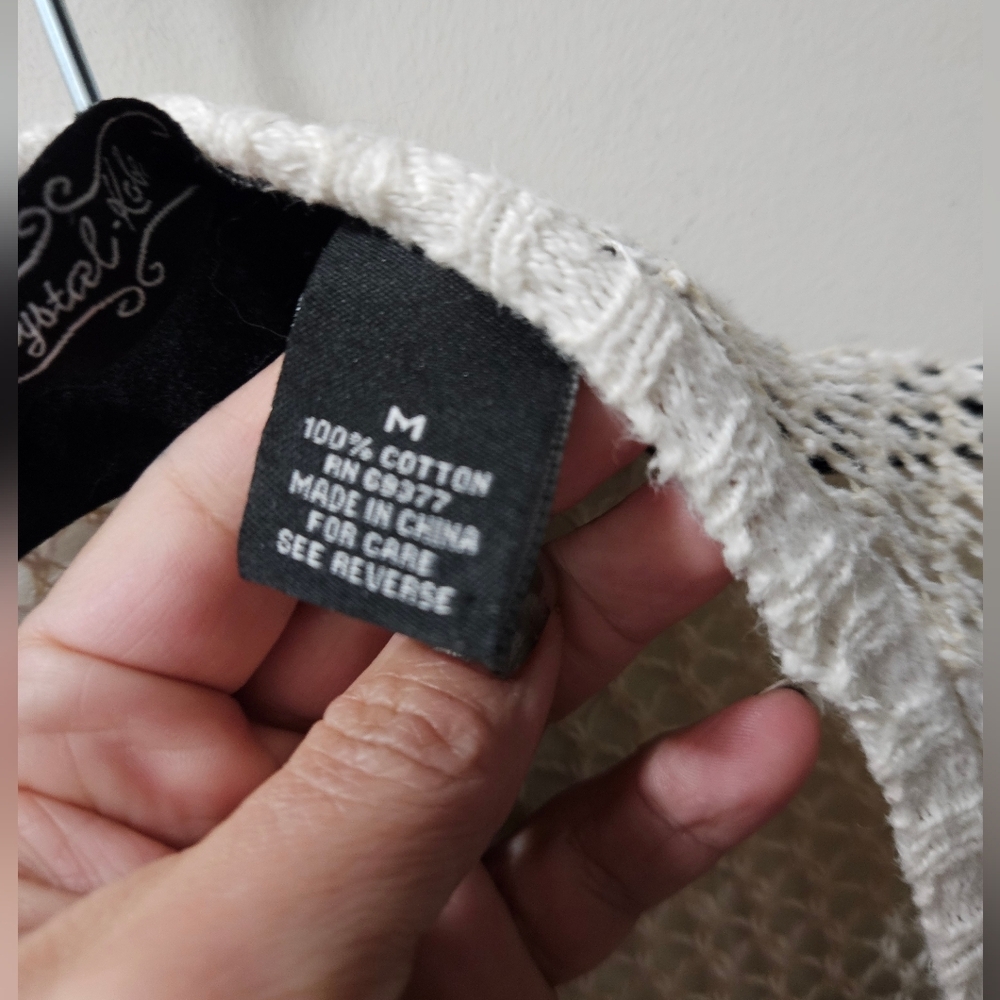 Crystal Kobe M cotton lace open sweater - Picture 8 of 10